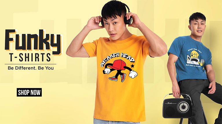 Funky T Shirts Rs 299 Buy Quirky T Shirts for Men Online in India